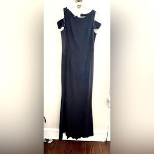 Vince Camuto - Black Cutout Shoulder Gown, Size 10